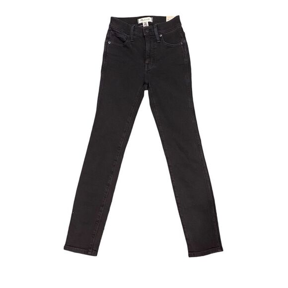 NWT Madewell 10" High Rise Skinny Black Jeans with Magic Pockets Women's 23P - Picture 2 of 13